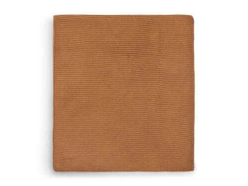Blanket Cot 100x150cm Basic Knit - Caramel - Petitpyla